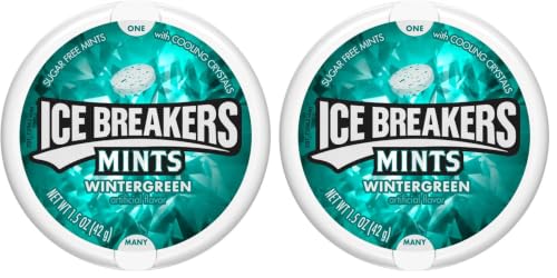 Image of Ice Breakers Wintergreen - Sugar Free Mints from USA - 42gm (Pack of 2)