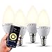 Produktbild B.K.Licht I 4er Set LED E14 Wi-Fi Lampen I Kompatibel mit Alexa I 5,5 Watt I 470 Lumen I warmweiße Lichtfarbe 2700K I Dimmbar I App- Sprachsteuerung I iOS & Android I Smartes Leuchtmittel