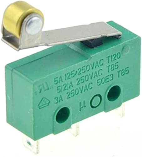 Micro-interrupteur fin de course 3 broches SPDT 5A avec levier à galet long 29mm
