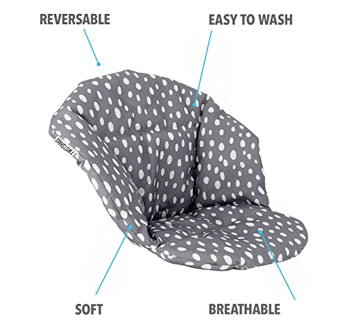 Twistshake Oeko-Tex Certified Cotton Cushion with Velcro Fastening for Highchair, Grey, Single Pack - Image 2