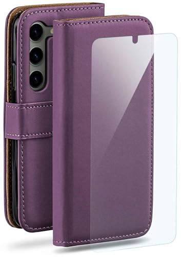 Étui protection Samsung S23 avec porte-carte coque violette moex