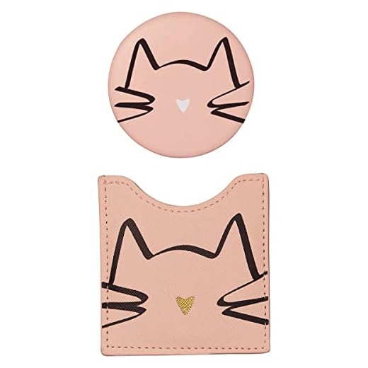 DRAEGER PARIS 1886 – Specchio rotondo da taschino da portare ovunque, ideale come regalo di compleanno, per tutte le occasioni – Dimensioni: 8,5 cm x 8 cm