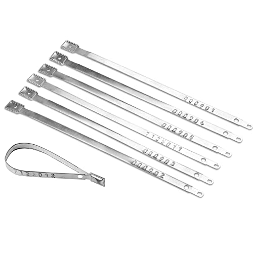 Vcanfit Metal Truck Seals, 100 Pcs Metal Trailer Seals, Metal Container Seal, Security Seals, Tamper Evident Seal, Steel Seals, Shipping Seals, Single Using Seals #TOP4