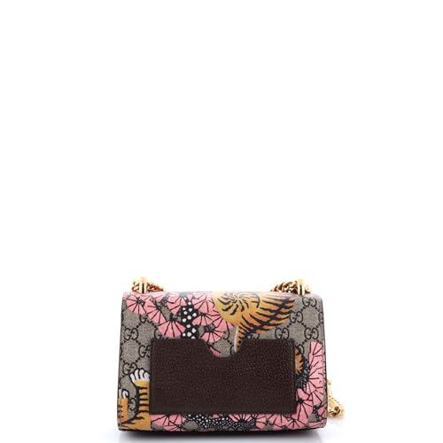 Pre-Loved Padlock Shoulder Bag Bengal Print GG Coated Canvas Small, Brown3