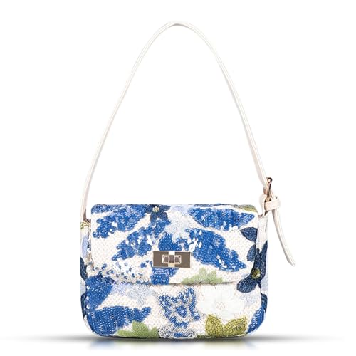 Bolso de playa bordado con lentejuelas Bohemio miniatura 1
