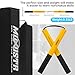MOXIISTR Safe Foam Rubber Cord Nunchakus for Beginners Practice and Training (Black+Yellow)