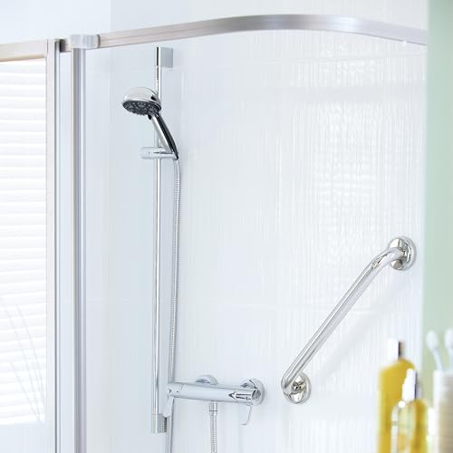 HNNHOME HydroPulse Ręczna głowica prysznicowa wysokociśnieniowa 100 mm, 6 trybów natrysku, uniwersalna wymiana głowicy prysznicowej (matowa czerń)