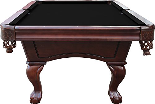 Playcraft Charles River 8' Espresso Slate Pool Table W/ Leather Drop Pockets #TOP1