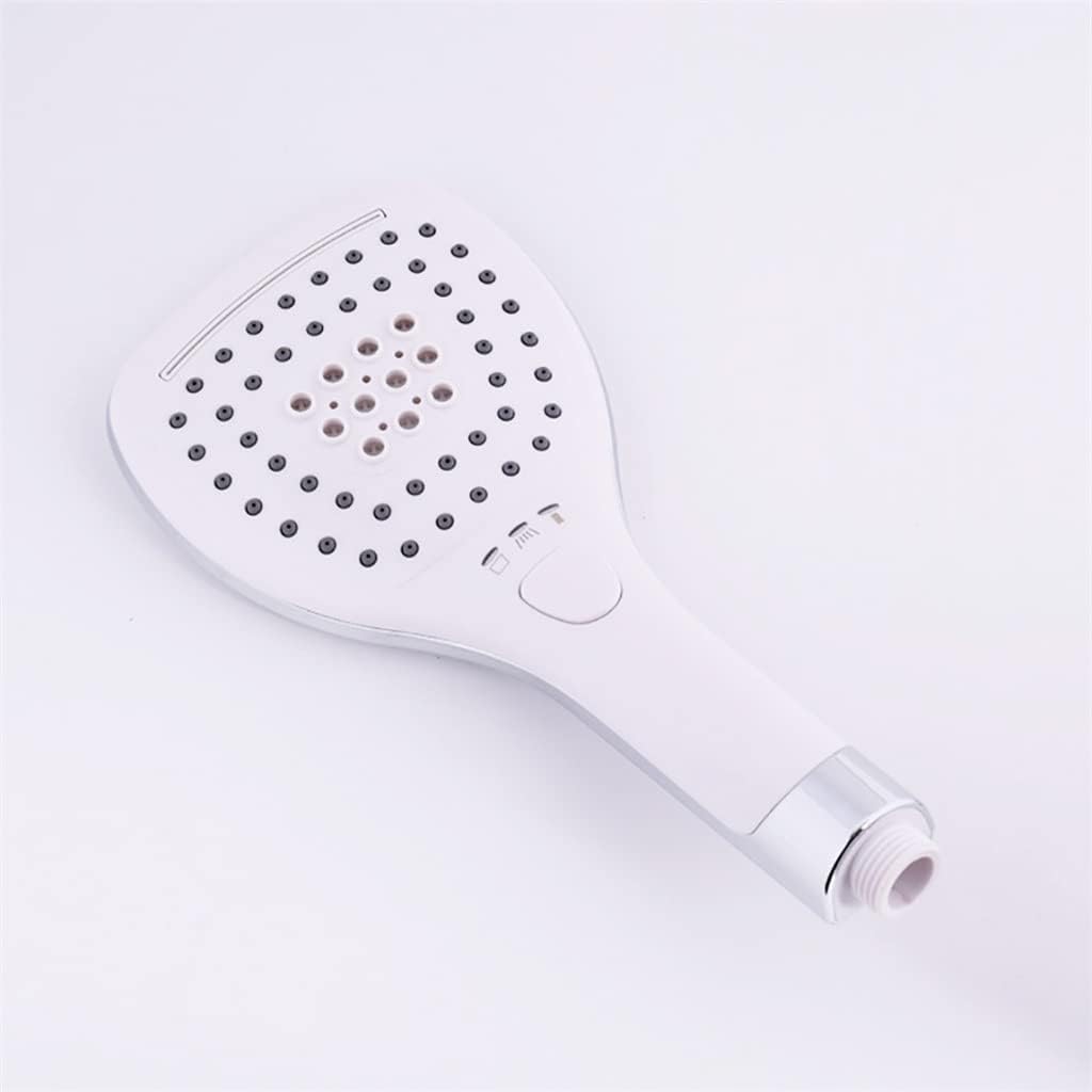 Square White High Pressure Big Rainfall Handhead Bathroom Top Set With 3 Functions Handheld Shower image 5