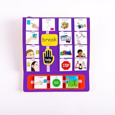 Large PECS Communication Book Purple