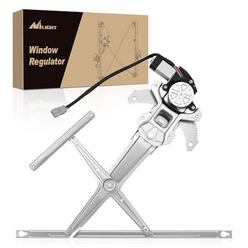 Image of Nilight 741-950 Front Left Window Regulator with Motor, Compatible with 1997 1998 1999 2000 2001 Honda CR-V, Power Window Lift Motor Assembly, Driver Side, OE Replacement