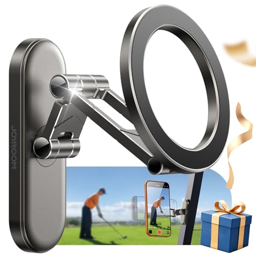 Joyroom Upgraded Tri-Fold All Alloy Magnetic Golf Cart Phone Holder Compatible With Magsafe Iphone 17-12
