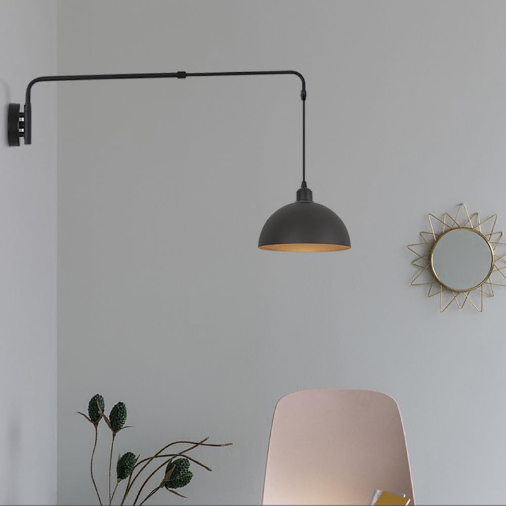 Teleskopowa lampa ścienna z wahaczem na długim słupku, żelazna lampa ścienna do balkonu/wejścia, oświetlenie sklepu odzieżowego, oświetlenie narożne do salonu, E27 V