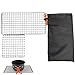 NIOMICO Stainless Steel Mesh Camping Grill, 2pcs Grills Backpacker Barbecue Grills, Campfire Cooking BBQ Grate, Outdoor Mesh Gear for Camping, Hiking, Backpacking bushcraft Cooking Gear