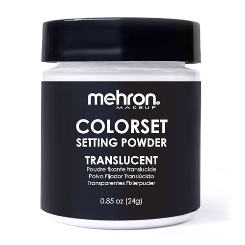 Mehron Makeup Colorset Setting Powder | Talc Free | Translucent Loose Setting Powder for Cosplay...