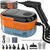 Koutop Steam Cleaner for Home & Car-Portable Handheld Steamer for Cleaning with 3-Level Handle, 15s Heat-Up, Large Tank, 16 Accessories - Clean Grease, Grout, Tile, Floor, Couch, Dirt, Furniture