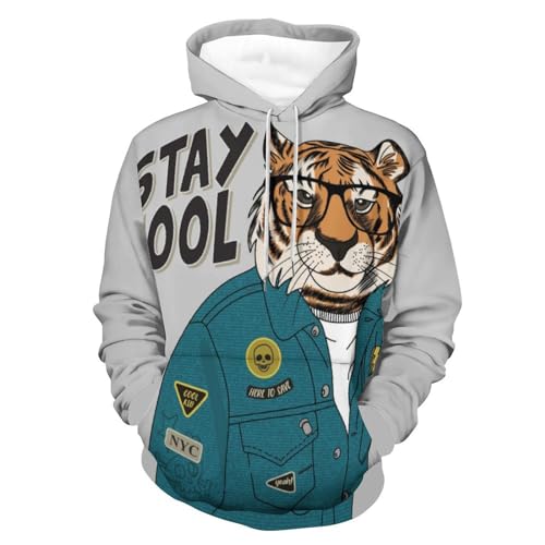 Hoodie Cool de style urbain pour vos sorties frileuses en sweat à capuche UMENG