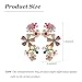 Ear Cuffs for Women Non Piercing Rhinestone Flower Ear Cuff Clip On Gold Earrings Trendy Stuff for Women Fashion Jewelry Gift