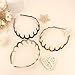 Uintoon Zig Zag Headbands 3PCS Plastic Zigzag Headbands with Teeth Fashion 90s Hair Accessories for Women Girls Men (Black, Amber, Tea Coffee)
