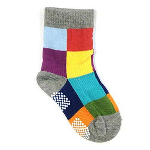 Wrapables Peek A Boo Animal Non-Skid Toddler Socks (Set of 3)2