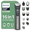 Philips Rifinitore All-in-one Multigroom Serie 7000 16 in 1 - Rifinitore per barba, capelli e corpo, lame autoaffilanti interamente in metallo, 21 impostazioni di lunghezza (0,5-16 mm), MG7931/15