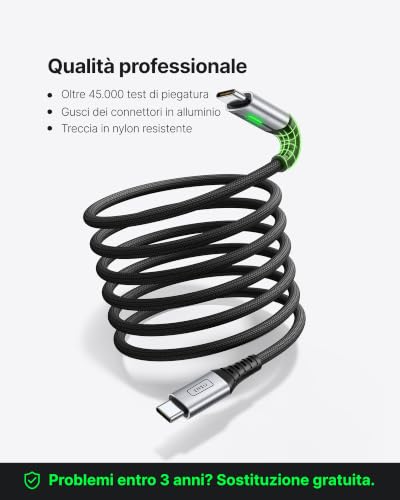 INIU 240W Cavo USB C a USB C, [2-Pezzi 2m] Cavo USB Ricarica Rapida - Immagine 3