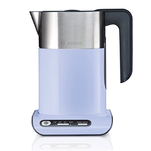 Preisvergleich Produktbild Bosch TWK8619P kabelloser Wasserkocher, Abschaltautomatik, Überhitzungsschutz, Temperaturwahl, Warmhaltefunktion, 1,5 L, 2400 W, lila