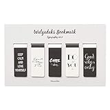 Monolike Magnetic Bookmarks Typography ver.2, Set of 5