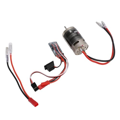HaloVerde RC Brushed Motor ESC Set with 28T 390 Brushed Motor and 30A Brushed ESC, 20500rpm Speed, Forward/Reverse/Brake for 1/16 / 1/18 RC Car Boat - Image 7