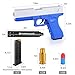 Toy Pistol with Magazine Shell Ejection Gun Toy Slide Action Soft Rubber Bullets Shooting Gun Toy for Training and Play