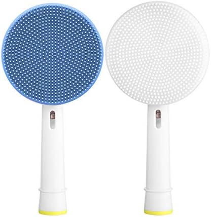 Facial Cleansing Brush Replacement Head Compatible with oral b Electric Toothbrush, 2 pack of Brush Heads for Deep Cleansing, Gentle Exfoliating, Removing Blackhead, Massaging