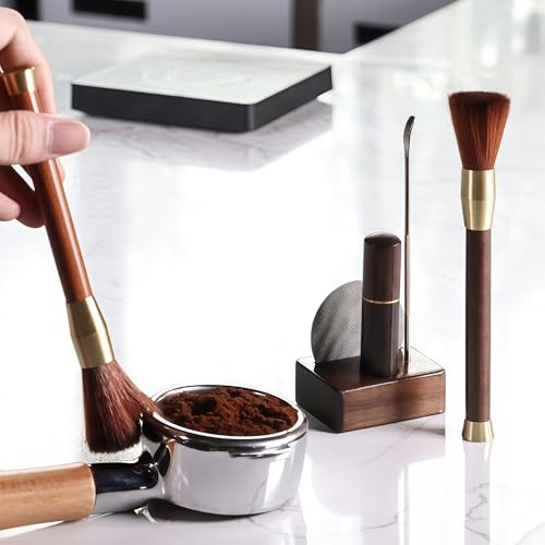 3-Piece Coffee Machine Cleaning Brush, Grinder Cleaning Accessories, Suitable for Coffee Bean Grinding and Coffee Powder Cleaning, Ideal for Baristas in the Home Kitchen