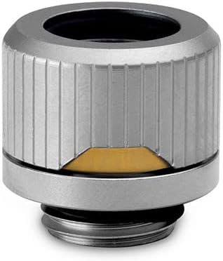 EKWB Quantum EK Torque HTC-12 12mm OD Rigid Tubing Fitting 6 Pack - Satin Titanium