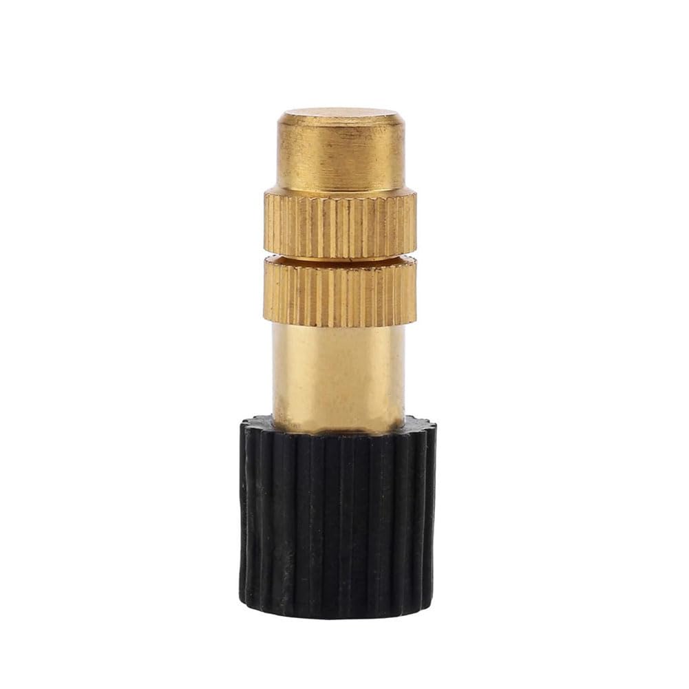 HVMBEUGOS Brass Spray Nozzle,Adjustable Copper Atomizing Nozzles Drip Irrigation Sprayer Garden for Outdoor Cooling Spray System 20pcs Brass Spray Head