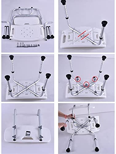 Tabouret de douche antidérapant avec accoudoirs pour une sécurité maximale - 4
