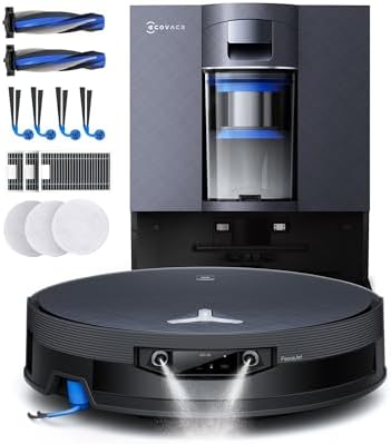 ECOVACS X12 OMNICYCLONE Care Complete Robot Vacuum Cleaner and Fl...