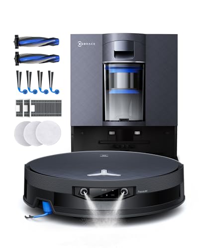 ECOVACS X12 OMNICYCLONE Care Complete Robot Aspirador y Friegasuelos, Blast y 22 000 Pa, tecn. FocusJet para Manchas, PowerBoost ultrarrápido, OZMO Roller 3.0, Rodillo exten,PureCyclone 2.0
