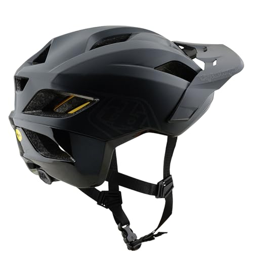 Troy Lee Designs Flowline Helmet (2025) MIPS for Mountain Bicyle MTB, Point Black / Charcoal, X-Large/XX-Large