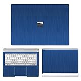 SopiGuard Skin for Microsoft Surface Book 3 13.5 inch Precision Edge-to-Edge Vinyl Sticker Top, Keyboard, and Bottom Panel (Brushed Blue)