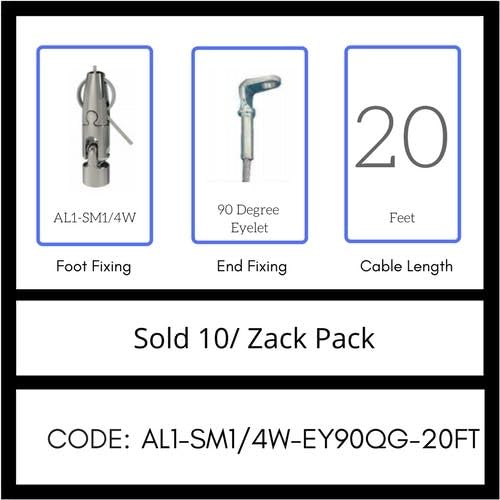GRIPPLE UL Approved Angel Swivel Male 1/4