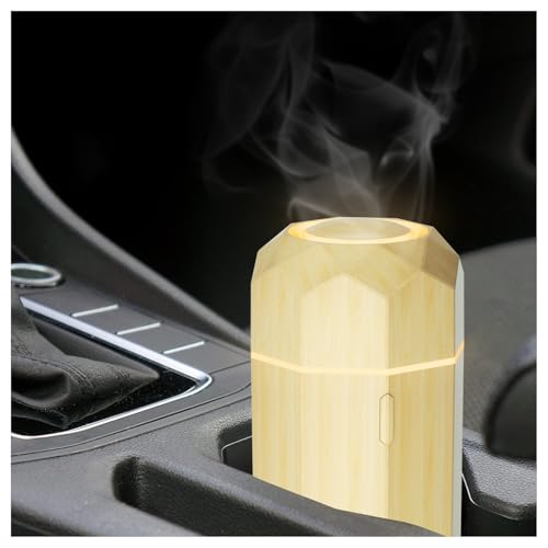 SALKING Difusor de Coche, Difusor USB de Aceites Esenciales de Aromaterapia, Mini Humidificador Portátil de Vapor Frío para Coche, Ambientadores con Modo de Niebla Ajustable, para Casa, Oficina