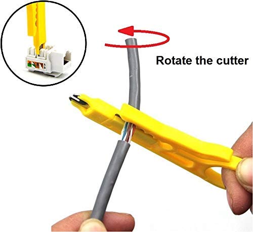 UbiGear CAT6 500 FT UTP Network Cable + Network/Phone Tester + RJ11/RJ12/RJ22/RJ45 Crimp Crimper +100 RJ45 CAT6 Connector Plug Network Tool Kits (CAT6Kits500FT)