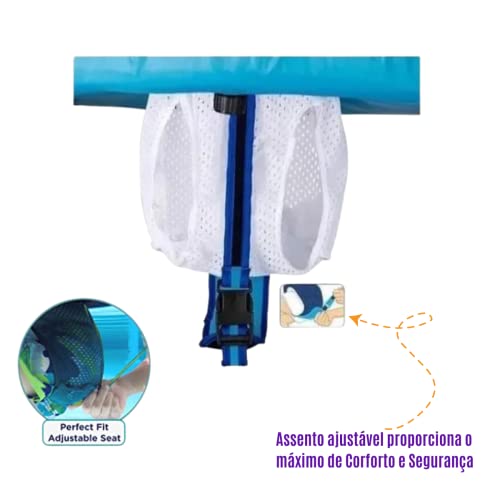 Boia Com Cobertura Retrátil Bebe Proteção Fps 50+ Ajustável (Rosa)