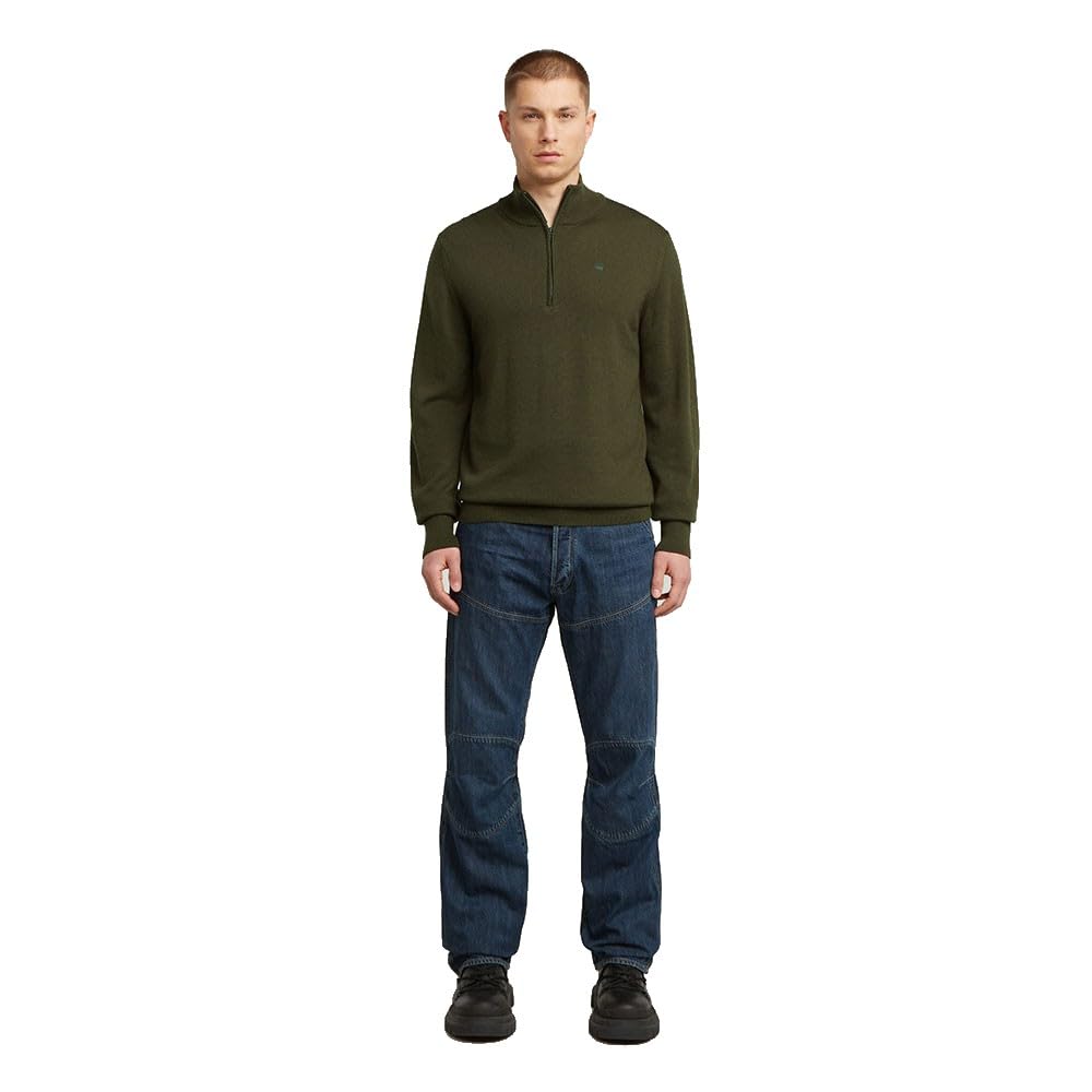 G-Star Herren Premium Core Half Zip Knit Sweater