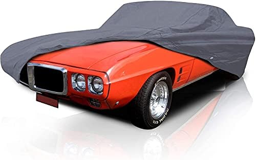 Supreme Full Car Cover – Pontiac GTO 1965-1973 Coupe 2-Door Semi Custom Fit Waterproof Full Coverage All Weather Windproof Dust Proof Indoor Outdoor Automobile