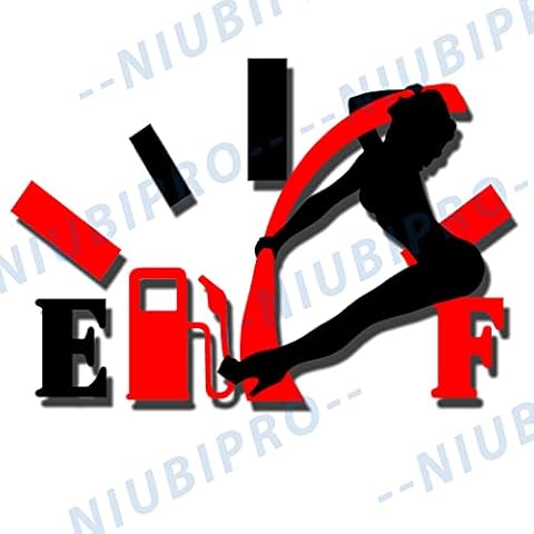 Hot Girl Funny car Stickers, High Gas Consumption Decal, Fuel Gage Empty Vinyl Reflective dent fix Sticker and Decal, Beauty Stickers for Jeep Men Van Trucks Motorcycle Laptop Skateboard Luggage Water Bottle Bumper Decal NUM4 Cover