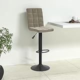 La chaise de bar est tapissée en velours doux au toucher pour offrir un confort d'assise optimal.