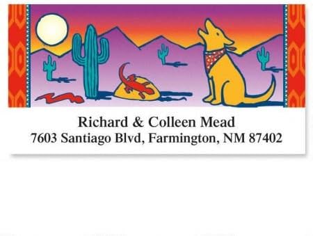 Southwest Serenade Personalized Return Address Labels- Set of 144, Large Self-Adhesive, Flat-Sheet Labels, By Colorful Images