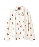 [ジェラート ピケ] 【Valentine】HOMMEインレイハートベア柄シャツ PMCT251298 メンズ CRM L