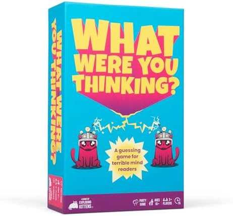 Exploding Kittens What were You Thinking? A Hilarious Guessing Board Game - Party Game for Ages 10 and up - Great for Adults, Teens, and Kids - 3 Players or More